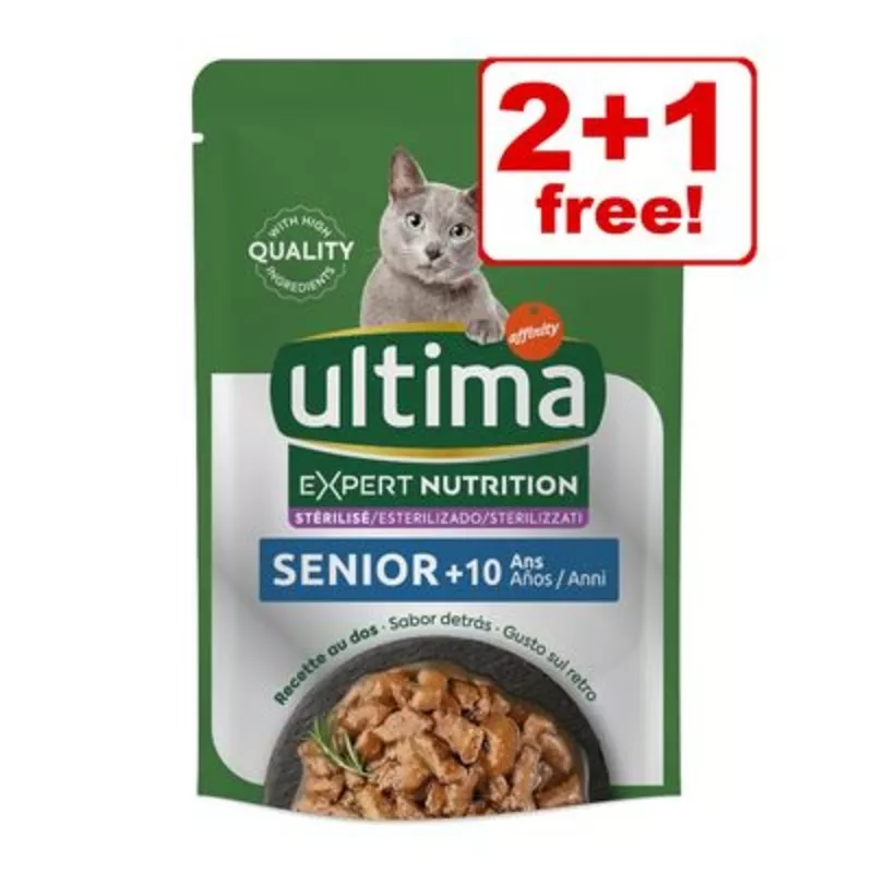 12 x 70g Ultima Cat Expert Nutrition Wet Cat Food – 2 + 1 Free! *