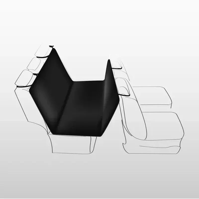 13233 Car seat cover, 1.40 x 1.45 m, black-brown