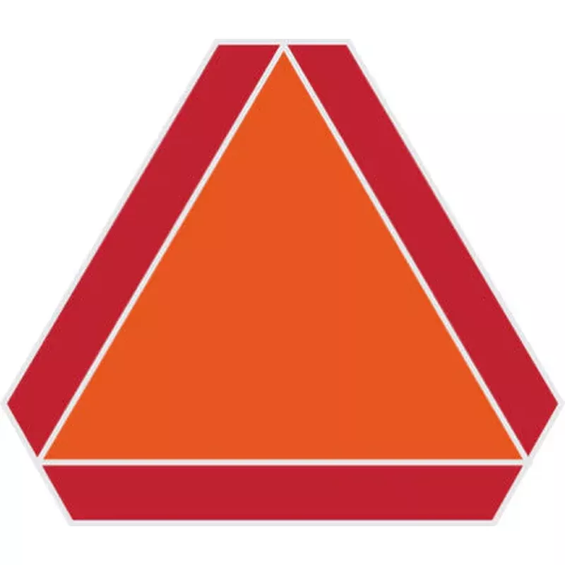 14 X 16 ORANGE AND REDSLW MVING VHCLE