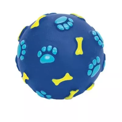 2.5″ Vinyl Bone Print Ball Dog Toy