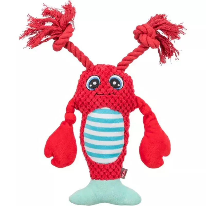 361017 Lobster with rope, plush, 34 cm