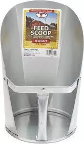 4 QT. Galvanized Feed Scoop