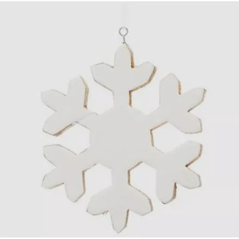 8 Snowflake Ornament|White&Red