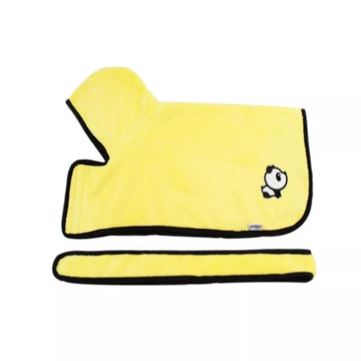 Absorbent Pet Bathrobe With Waist-wrapped Microfiber – Yellow | S