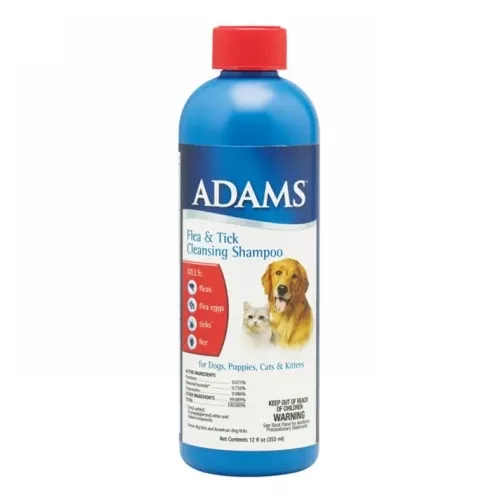 Adams, Adams Flea & Tick Cleansing Shampoo, 12 Oz
