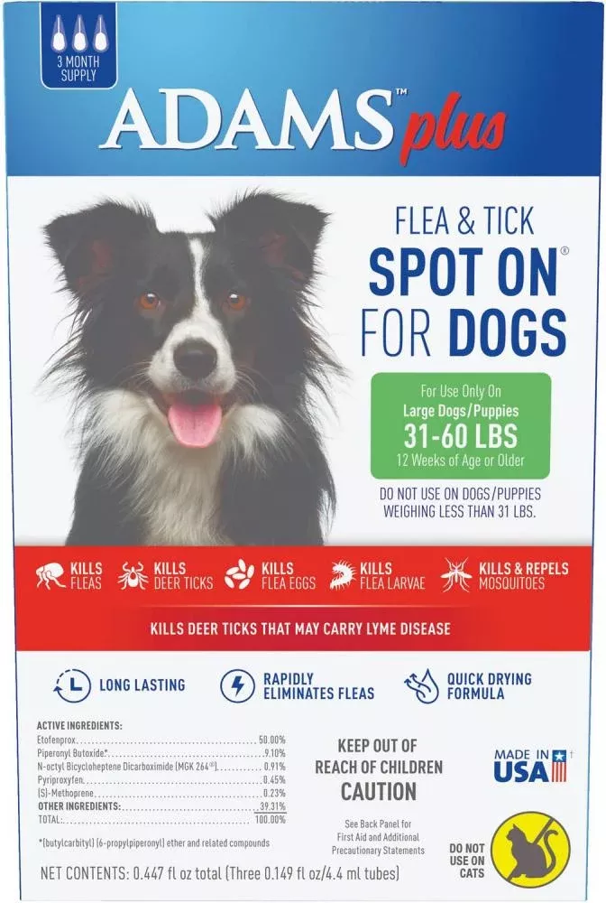 ADAMS™ Plus Flea & Tick Prevention Spot On for Dogs