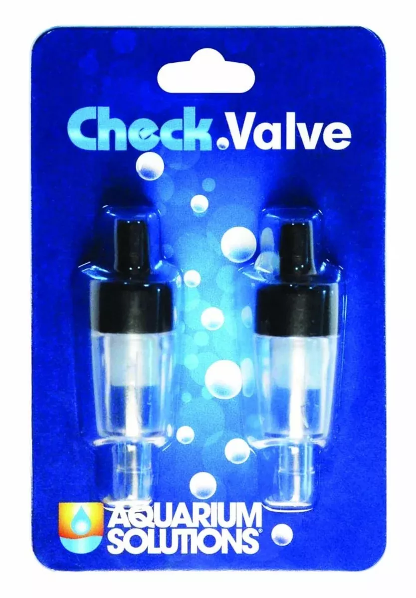 Airline Check Valve Clear, Black, 2 pk