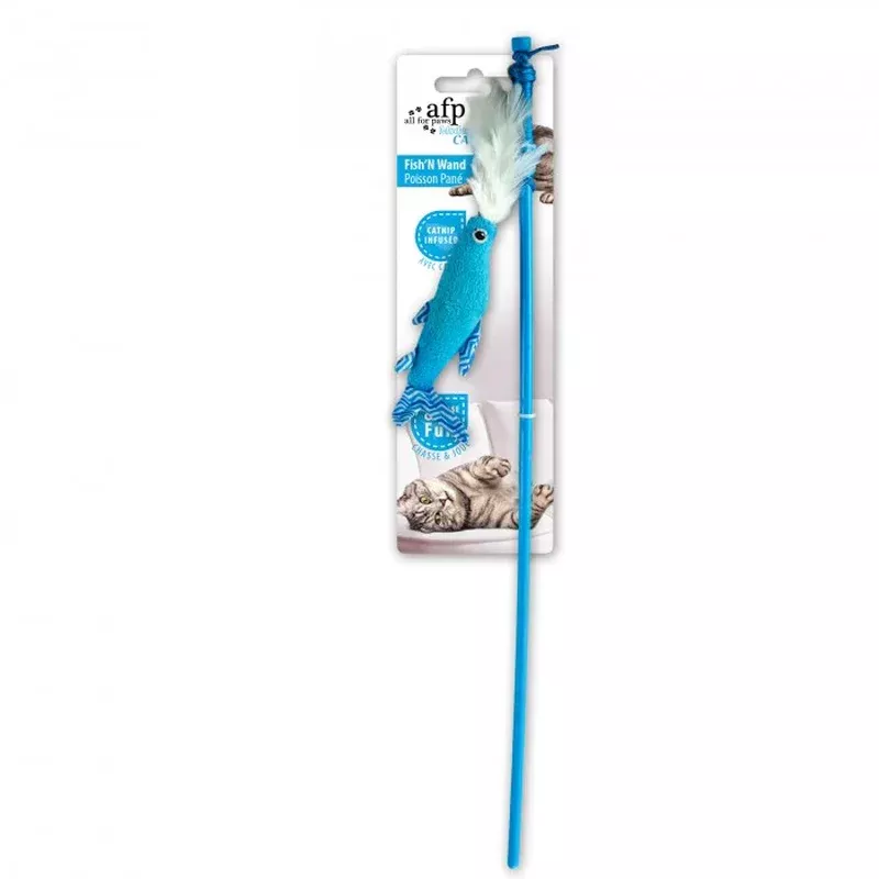All For Paws Modern Cat Fish n Wand Cat Toy