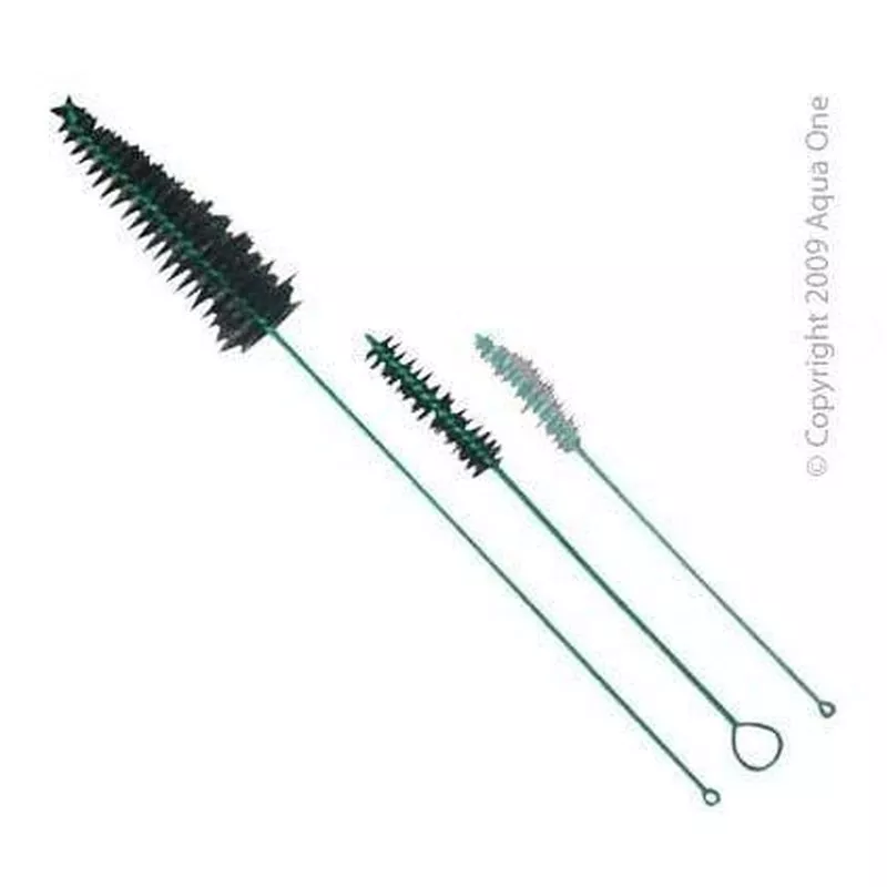 Aqua One Aquarium Filter Pipe Cleaner 3 Brush Set
