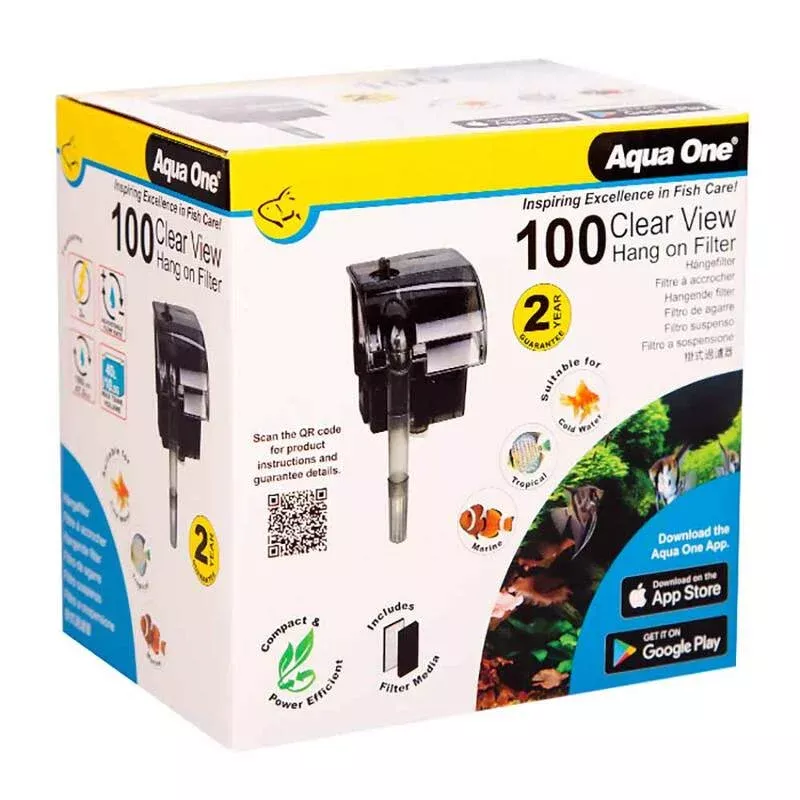 Aqua One Clear View Hang On Filter 100