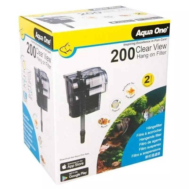 Aqua One ClearView 200 Hang On Filter (60L, 200L/h)