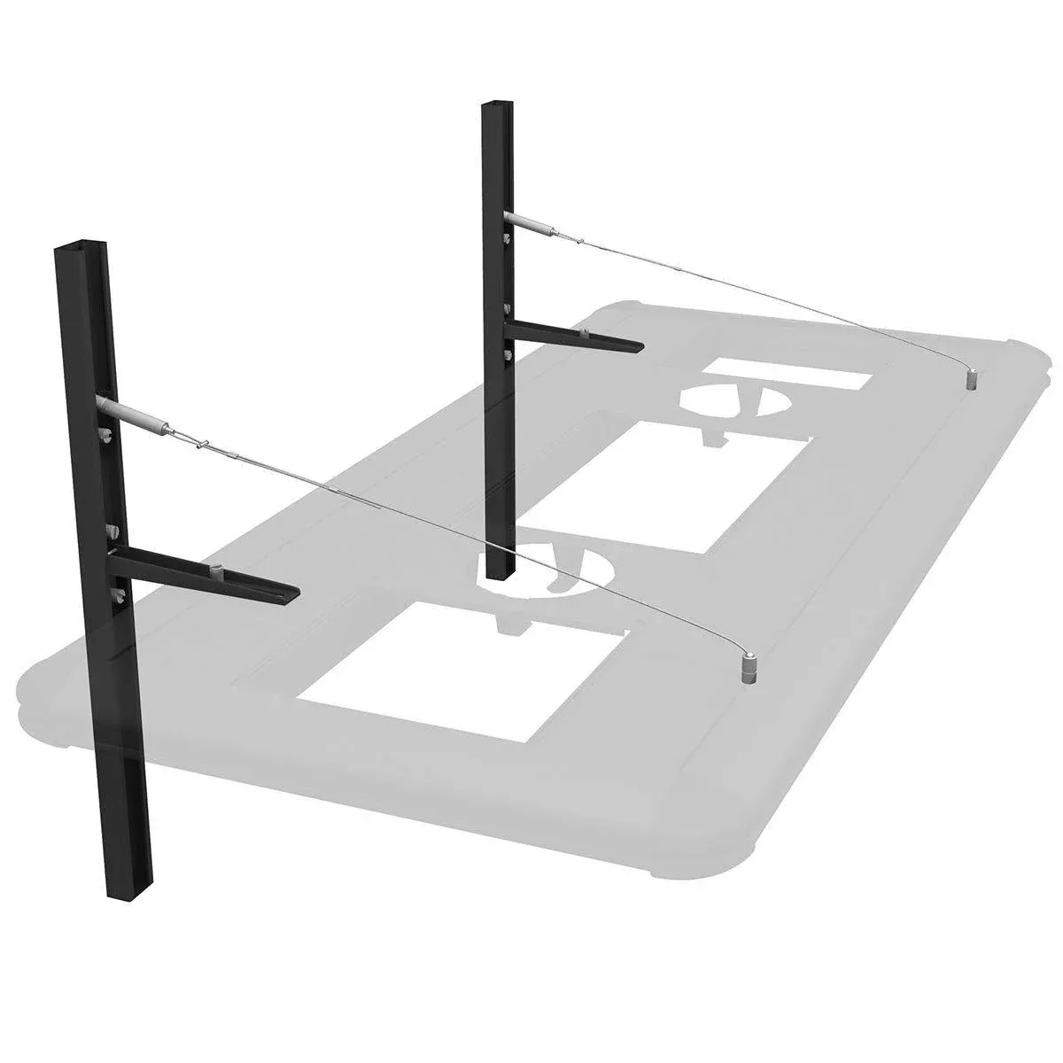 Aquatic Life Floating Suspension Hybrid Light Fixture Hanging System – Black
