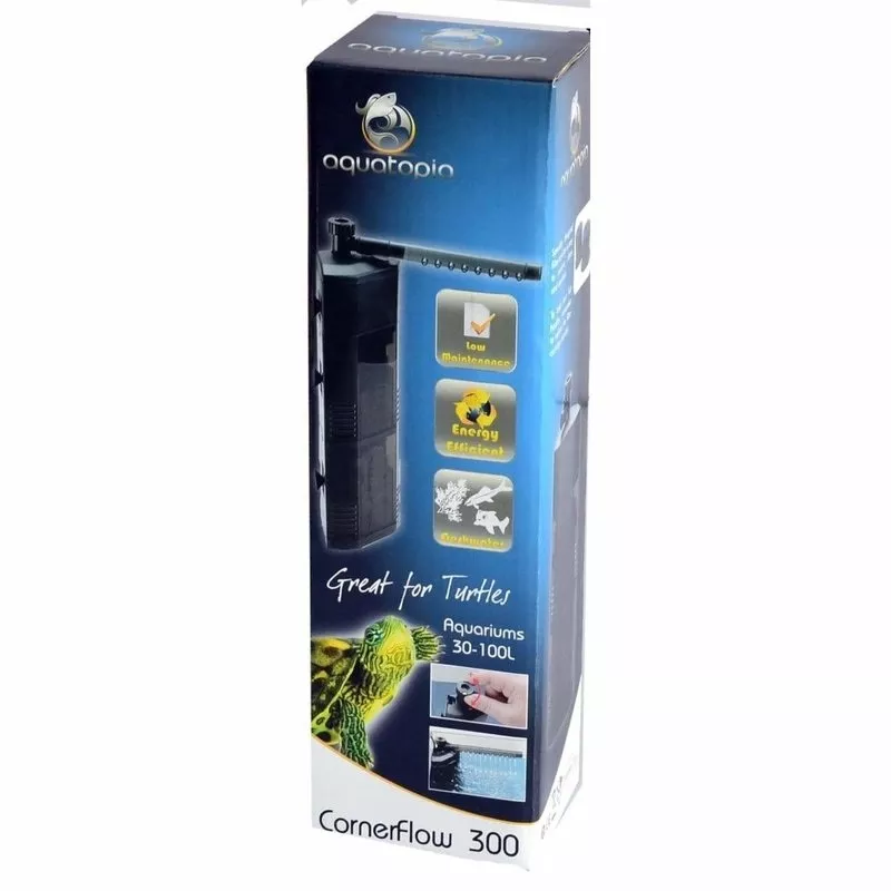 Aquatopia Cornerflow 300 Filter (30-100L, 300L/hr)