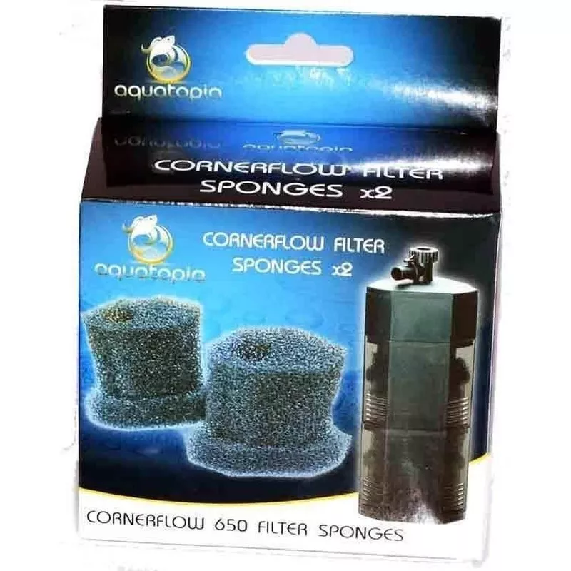 Aquatopia CornerFlow 650 Sponges 2 Pack