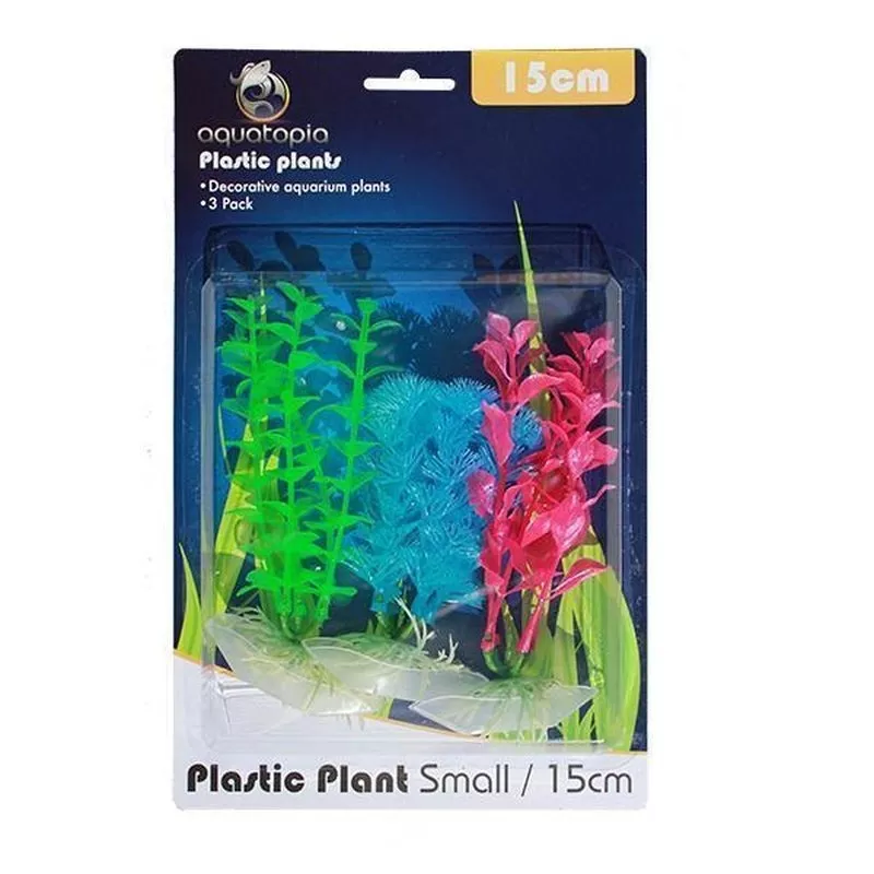 Aquatopia Neon Plastic Plants 15cm