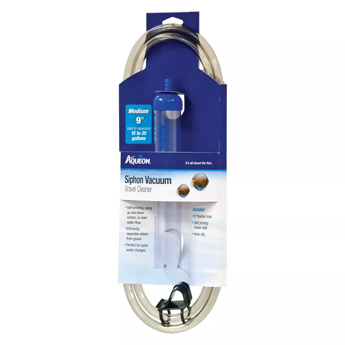 Aqueon Siphon Vacuum Gravel Cleaner Medium 9″