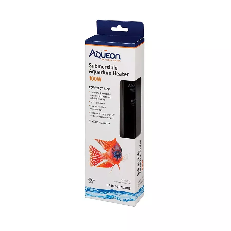 Aqueon Submersible Aquarium Heater – 100 Watts