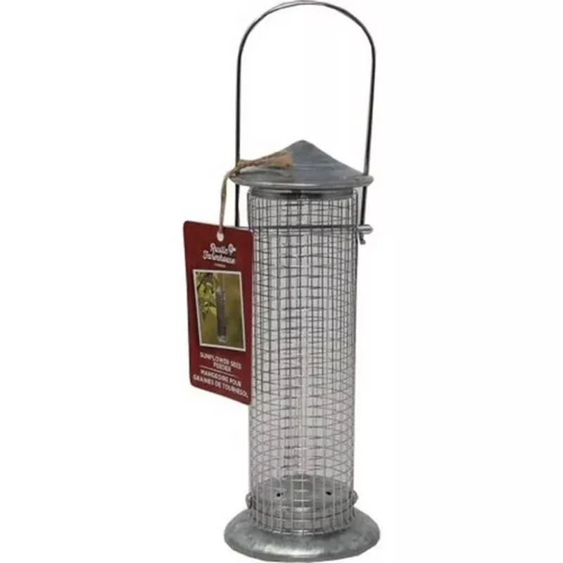 Audubon, Rustic Farmhouse Silo Sunflower Seed Feeder, .5 Lbs CAP