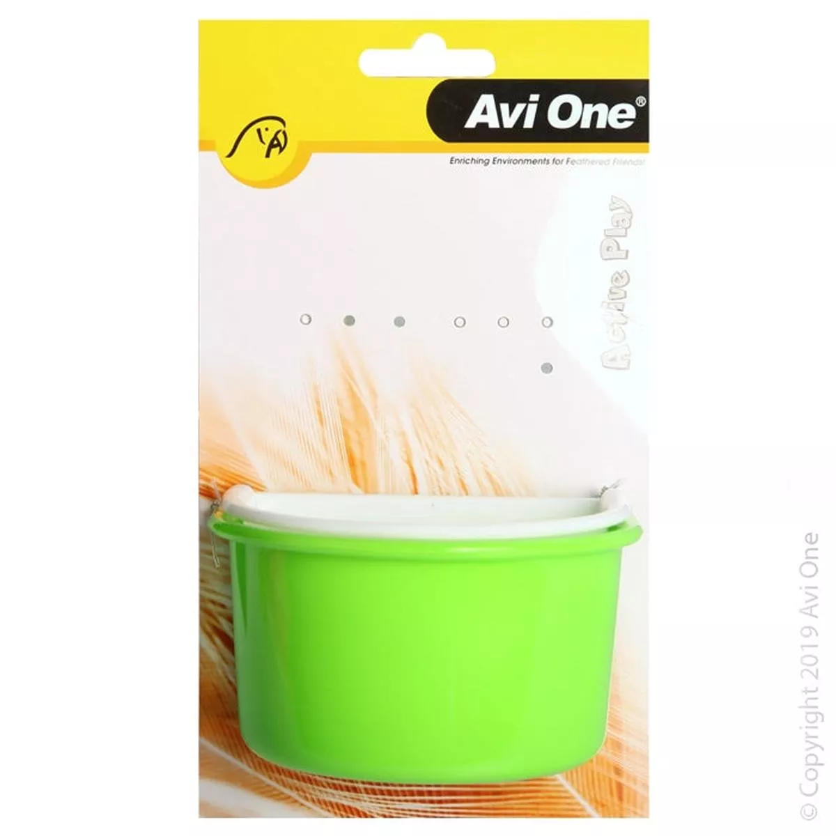 AVI ONE BIRD FEEDER PLASTIC D WITH METAL HOLDER NESTED 2 PACK