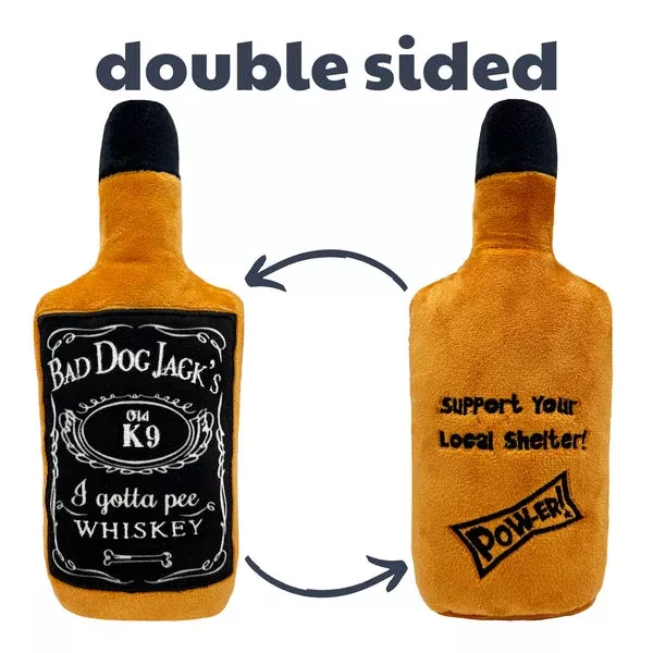 Bad Dog Jack’s Whiskey Plush Dog Toy