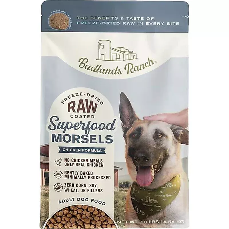 Badlands Ranch Freeze Dried Raw Coated Chicken Morsels