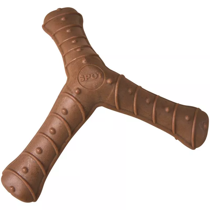Bam-Bone + Tripod Dog Toy Bison 8 in