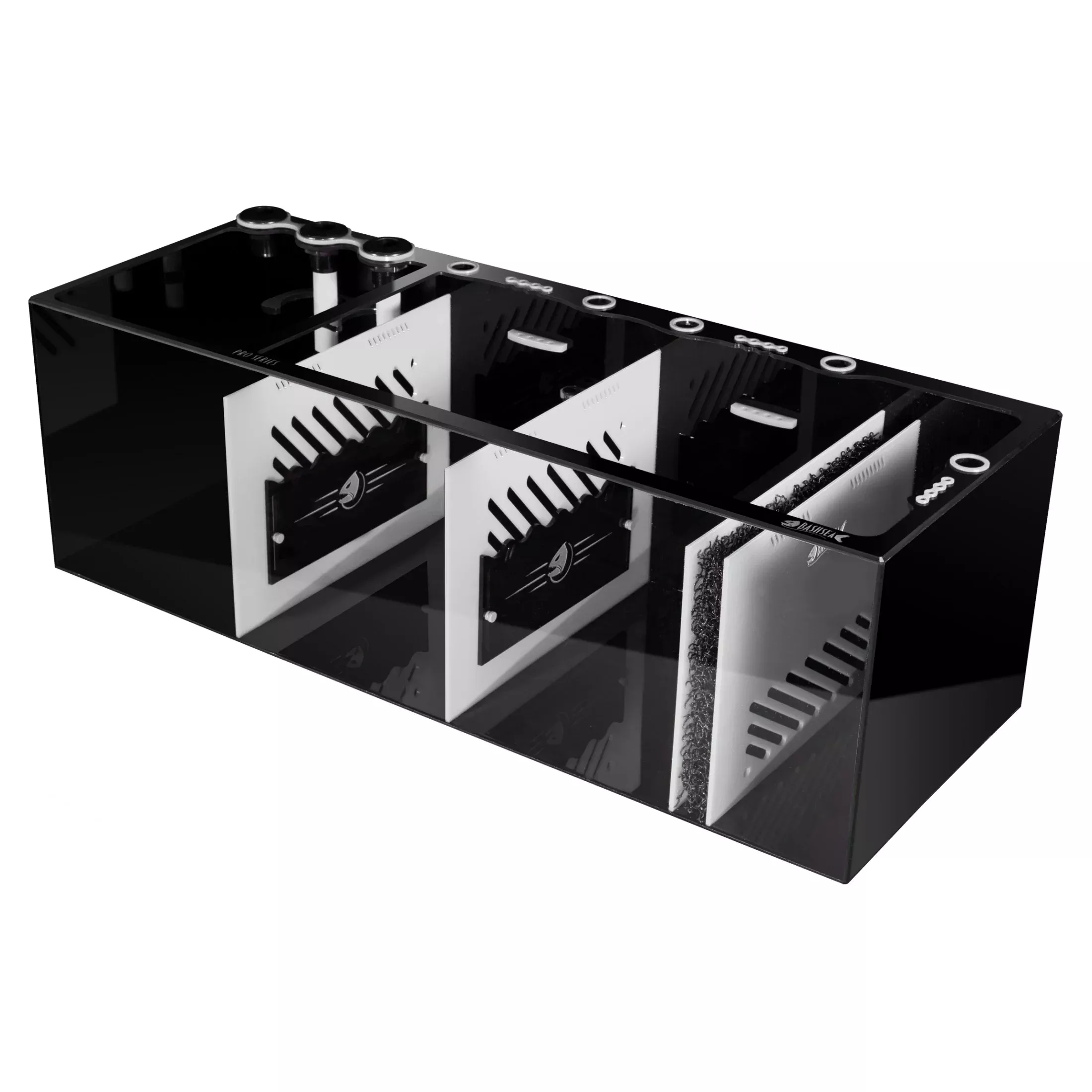 Bashsea 48x18x16″ Pro Sump – White/Black