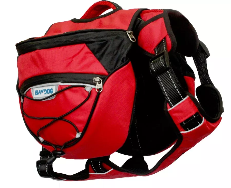 Bay Dog Saranac Saranac Dog Backpack Red Large