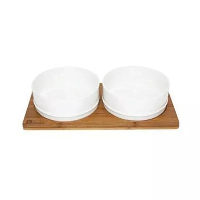 Be One Breed Bamboo and Ceramic Feeder