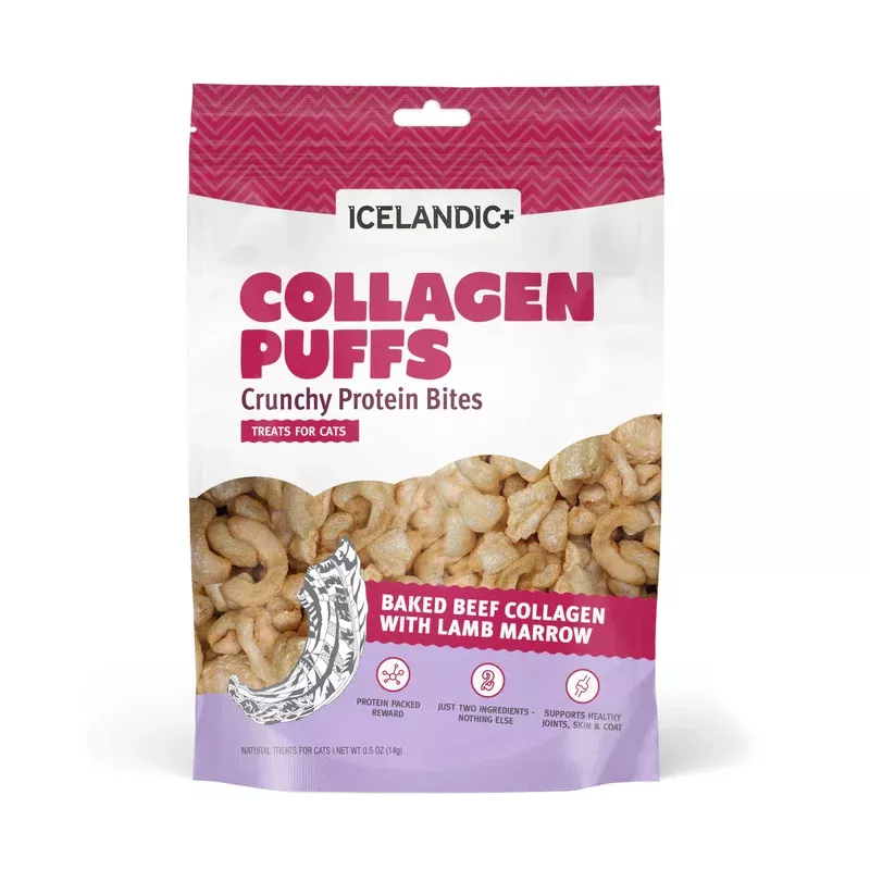 Beef Collagen Puffs with Marrow Treats for Cats – .5oz