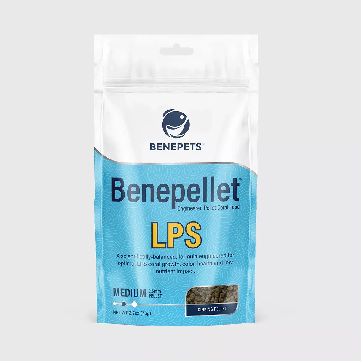 Benepets Benepellet LPS Medium (2.5mm Pellet) – 2.7 oz Pouch