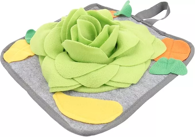 BESPORTBLE Rabbit Foraging Mat Interactive Slow Feeding Pad Intelligence Toy for Rabbits Nose Work Training Relief Pad Unique Pattern