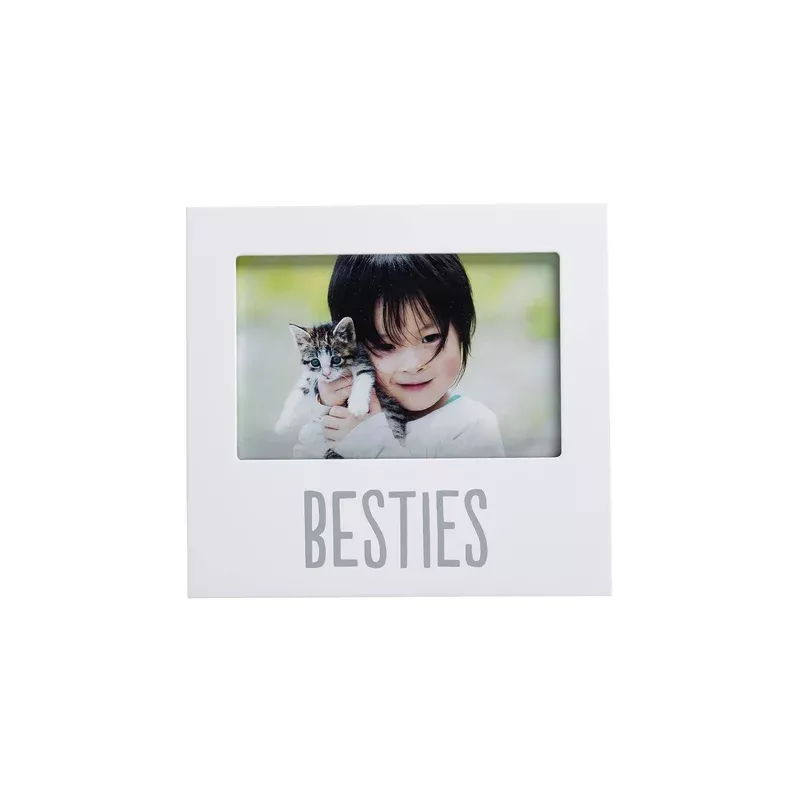 Besties Picture Frame, White