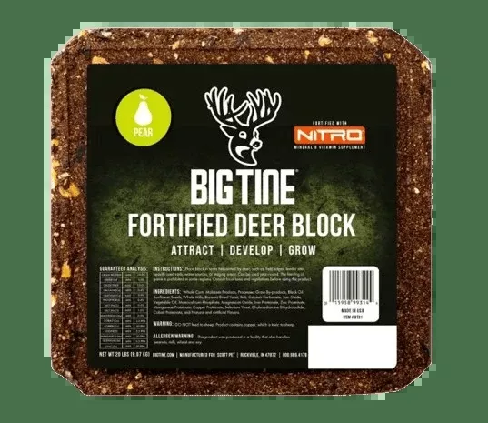 BIG TINE FORTIFIED DEER BLOCK PEAR