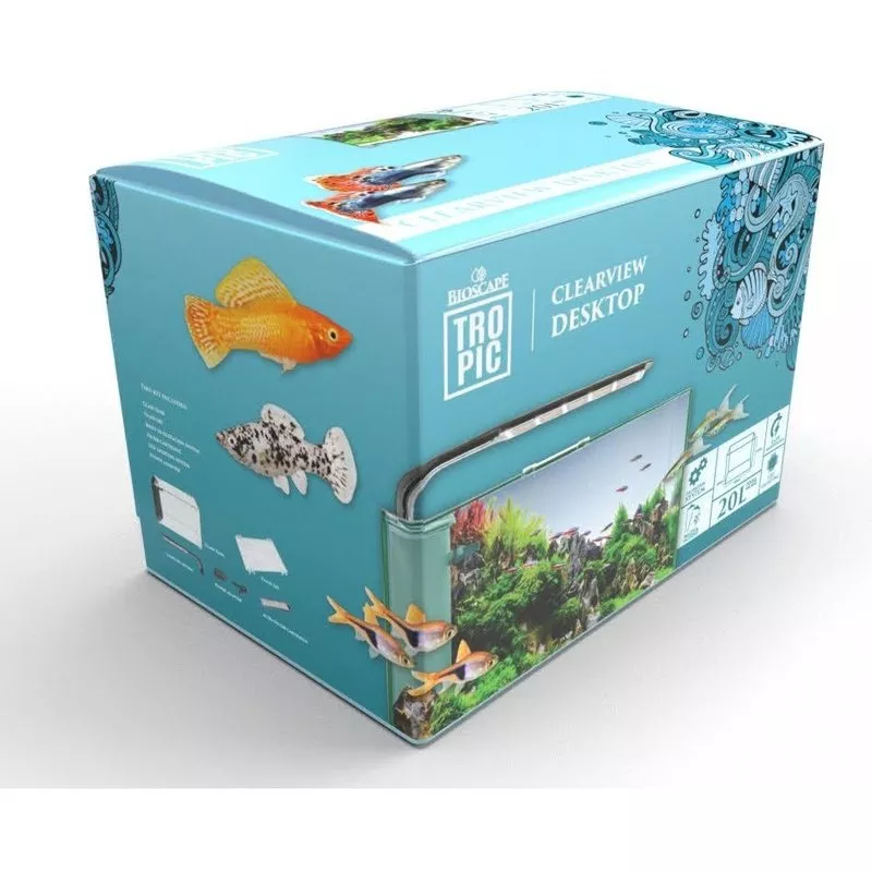 Bioscape Tropic Clearview Desktop Aquarium 20L