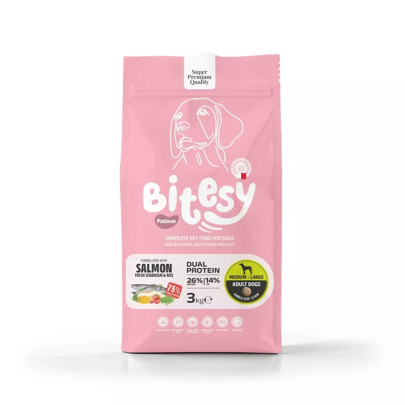Bitesy Dog Dual Protein Salmon & Seabream (Medium & Large Breeds)