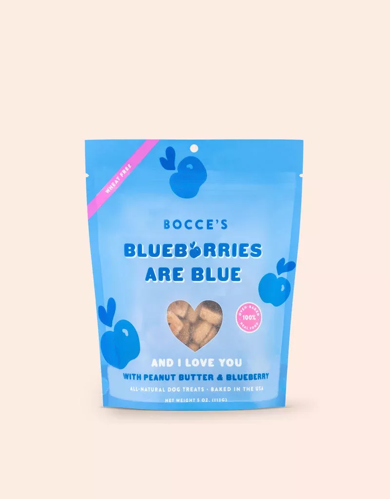 Bocce's Bakery Blueberries Are Blue Biscuits