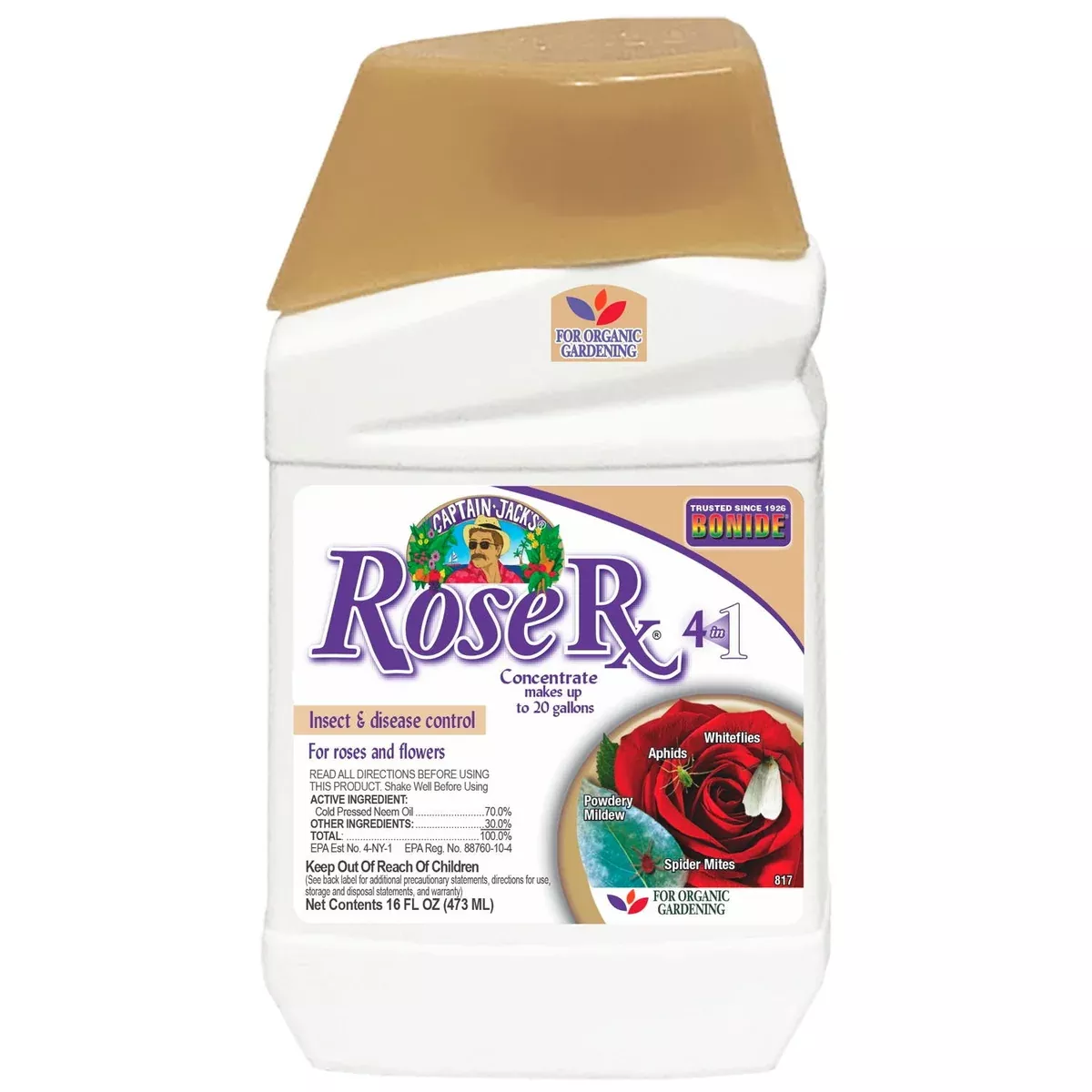 Bonide Captain Jack’s Rose Rx 4-in-1 Concentrate
