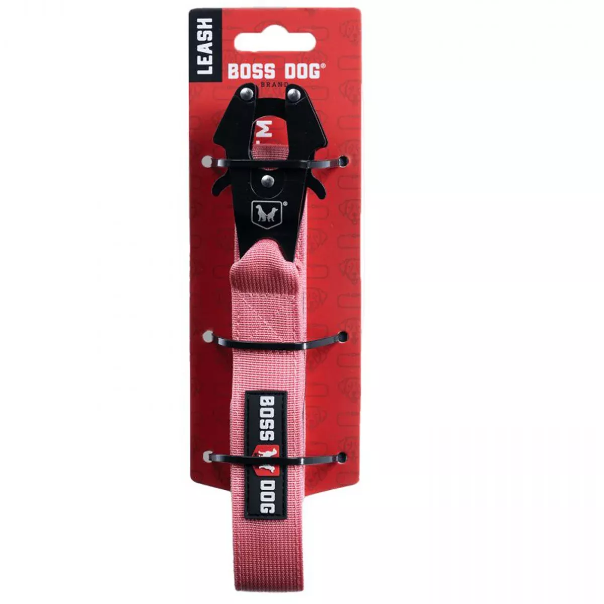 Boss Dog Tactical Dog Leash 6′ x 1″ Solid Pink