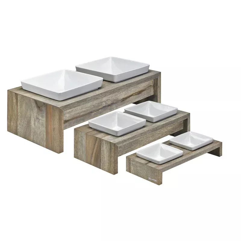 Bowsers Artisan Double Wood Feeders