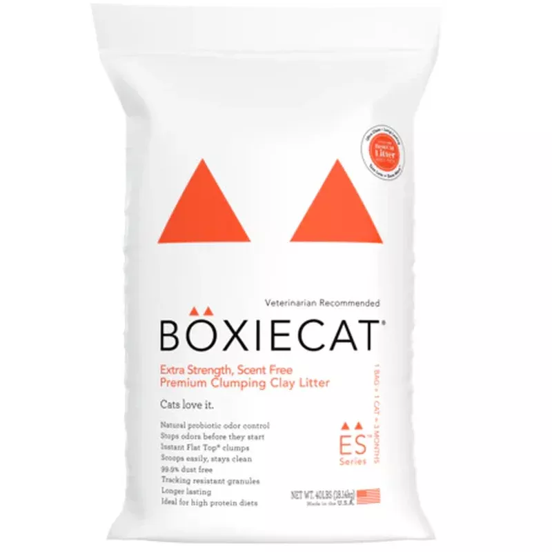 Boxie Cat Extra Strength Multi-Cat Clumping Clay Litter – 40lb