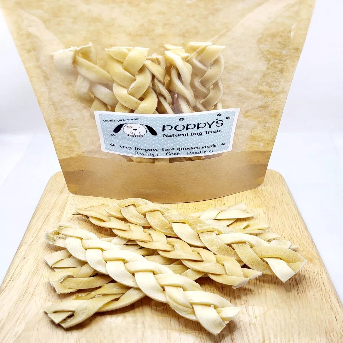 Braided Beef Headskin – 100g