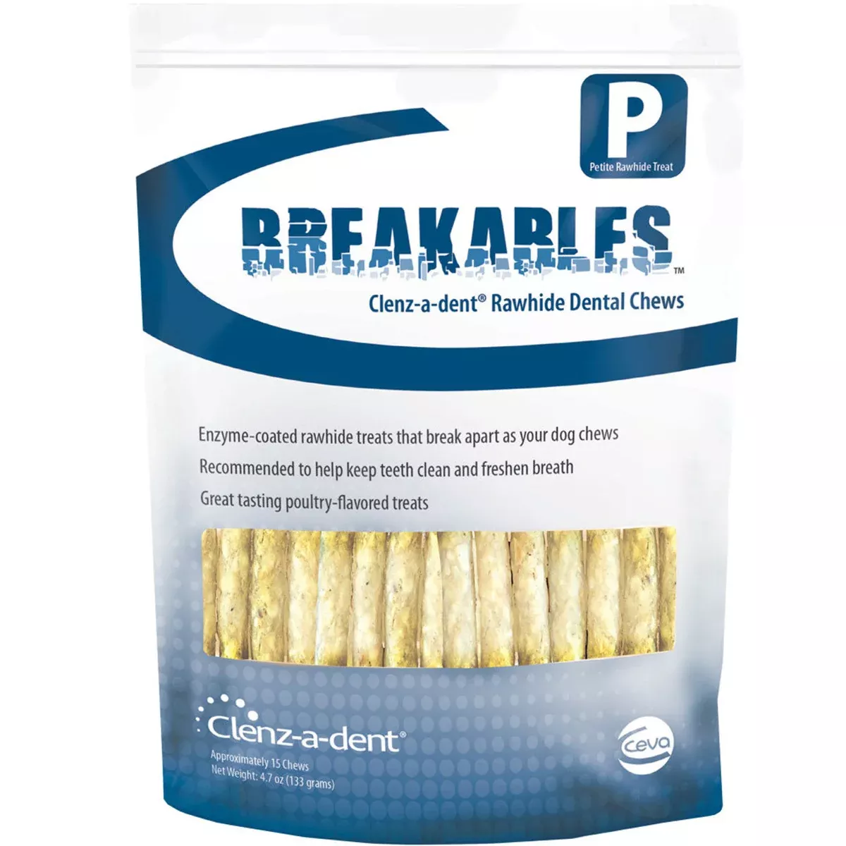 Breakables Clenz-a-dent Rawhide Chews