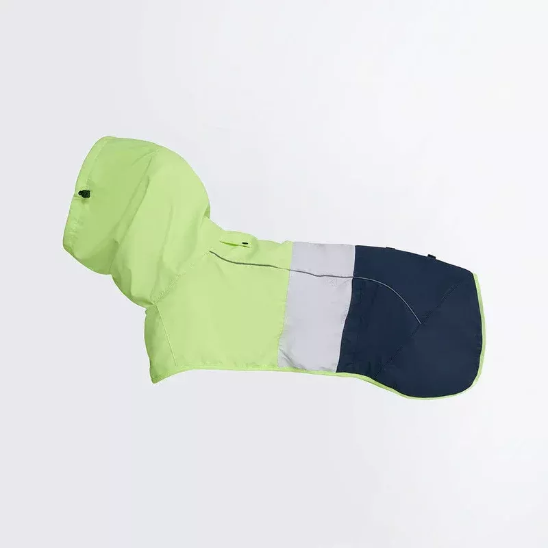 Breatheshield Dog Raincoat – Lime White Navy