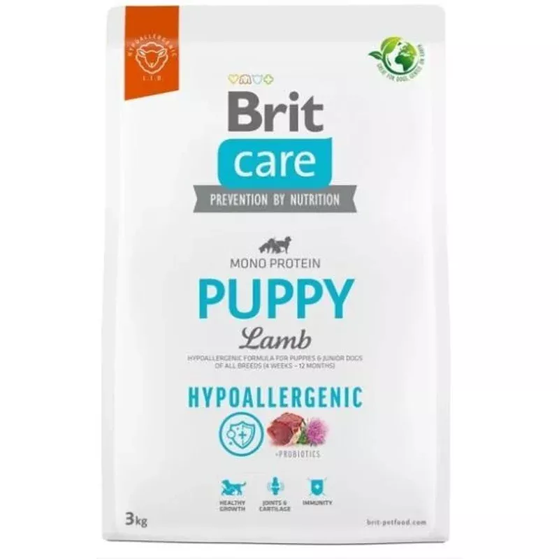 Brit Care Hypoallergenic Dry Food Puppy Lamb & Rice 3kg
