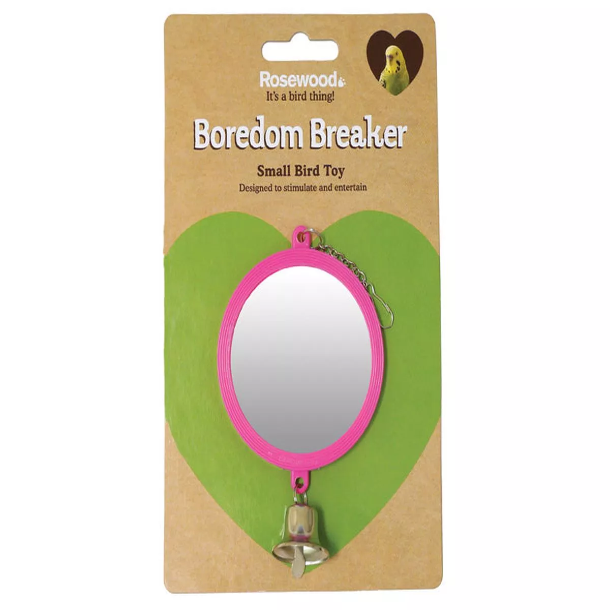 Budgie, 3″ Double Sided Mirror