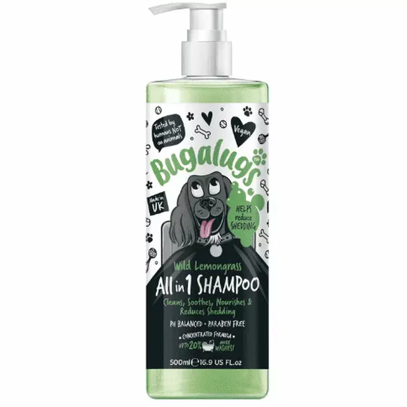 Bugalugs Wild Lemongrass All-in-1 Dog Shampoo 1000ml