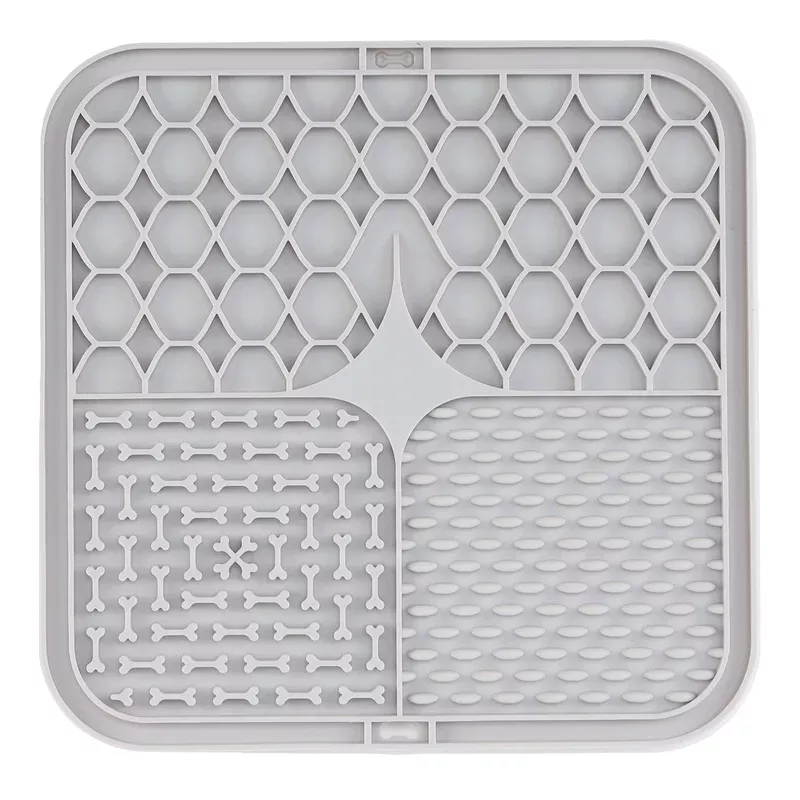 Calming Lick Mat: Light Grey