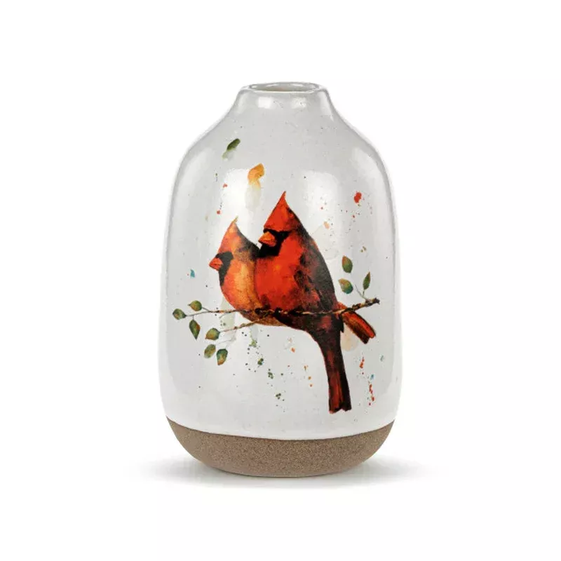 Cardinal Collection – Cardinal Pair Bud Vase