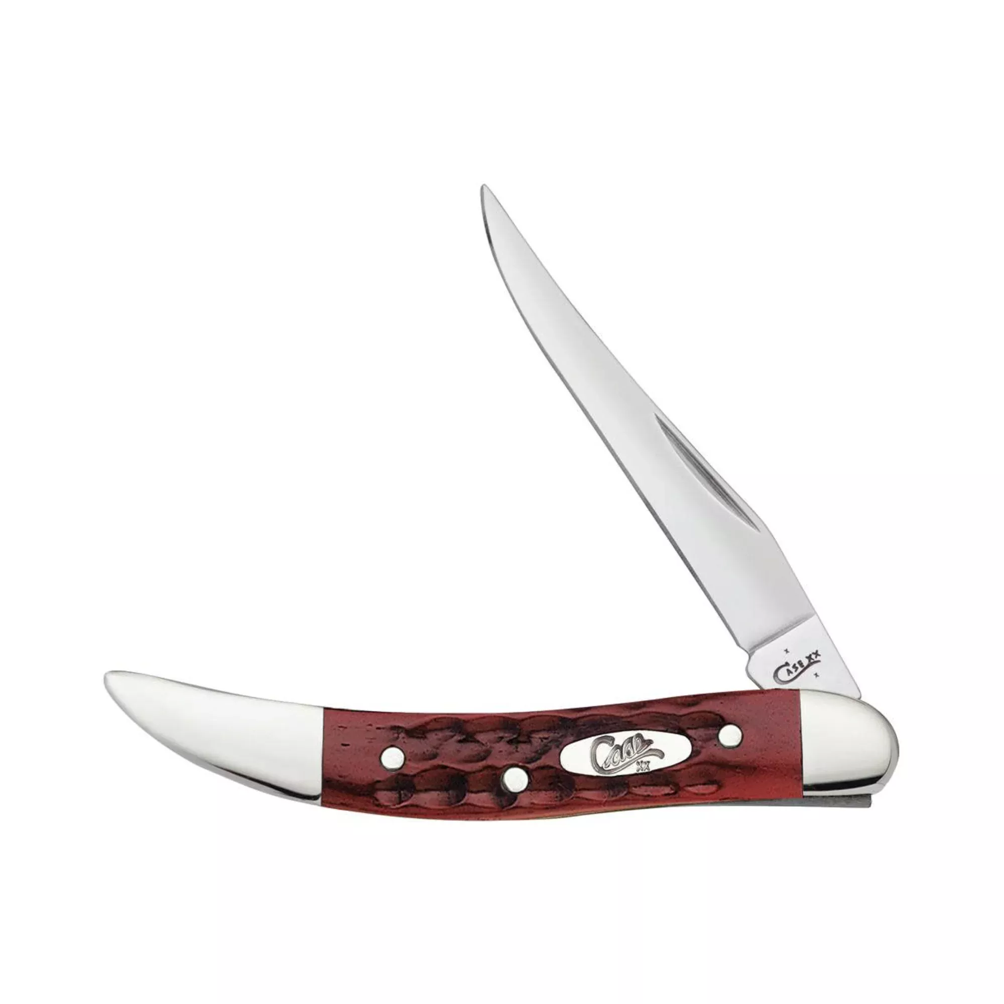 Case Pocket Worn Old Red Bone - Corn Cob Jig Small Texas (610096 SS)